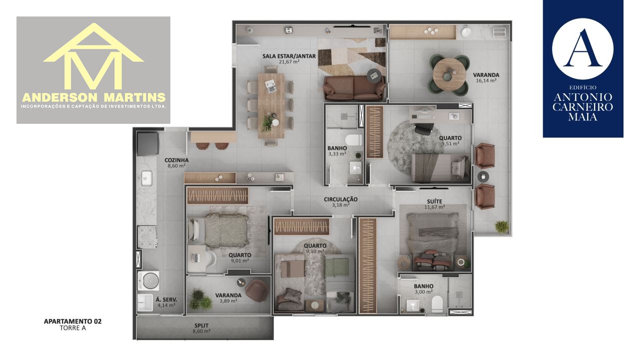 Apartamento à venda com 4 quartos, 4 banheiros, 2 vagas e 101m² no Praia da Costa, Vila Velha (ES) — foto 13 de 20