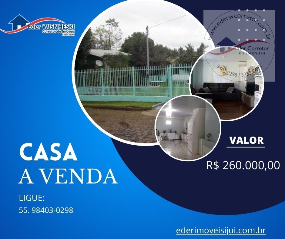 Casa à venda com 3 quartos, 1 suíte, 2 vagas e 158m² no Pindorama, Ijuí (RS) — foto 10 de 11