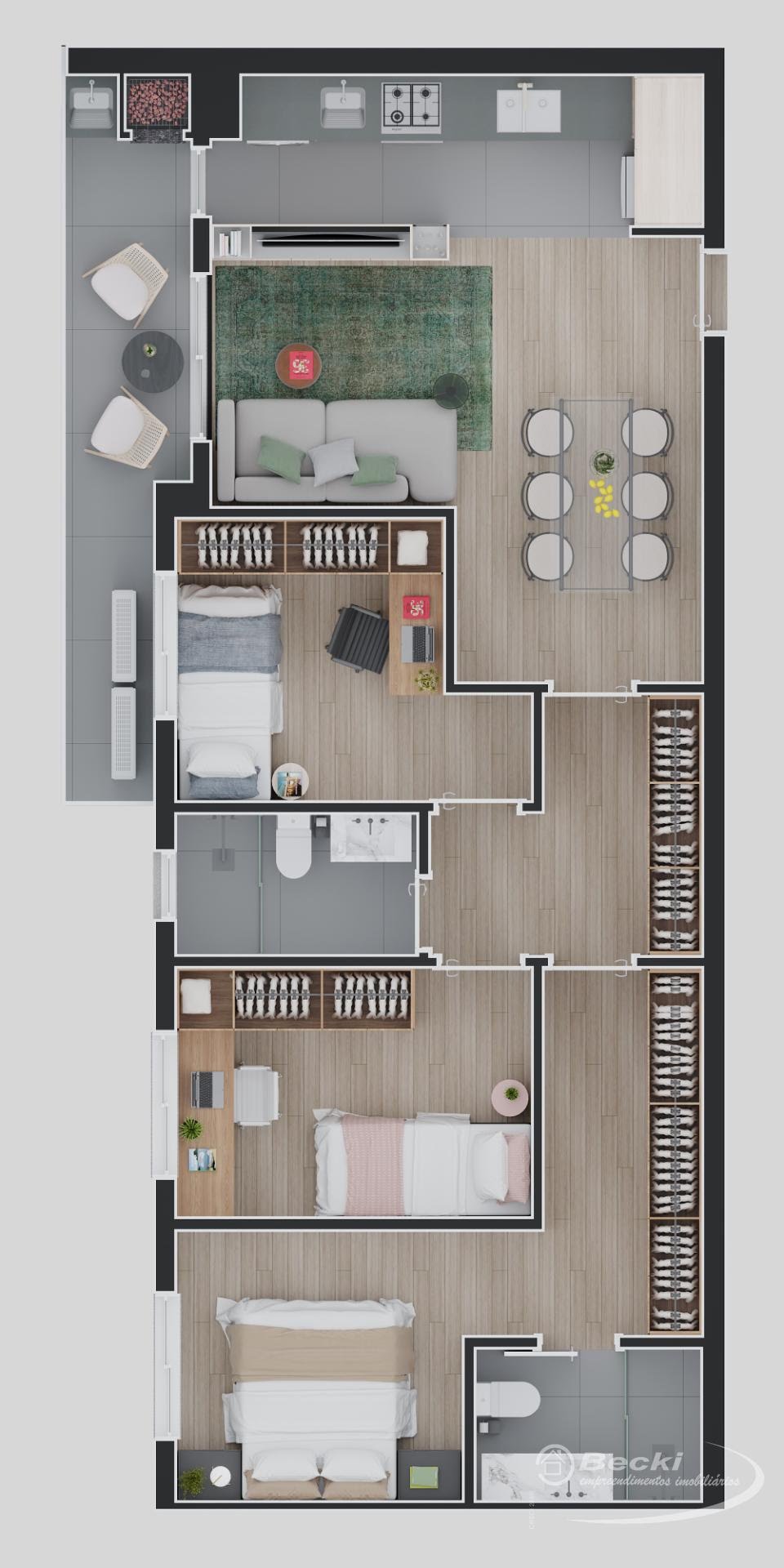Apartamento à venda com 3 quartos, 1 suíte, 1 vaga e 85m² no Saguaçu, Joinville (SC) — foto 18 de 19