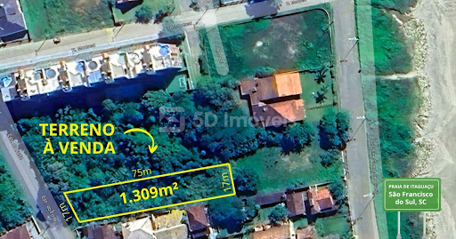 Lote / Terreno 1309m² - Itaguaçu -  São Francisco do Sul, SC