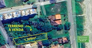 Lote / Terreno 1309m² - Itaguaçu -  São Francisco do Sul, SC