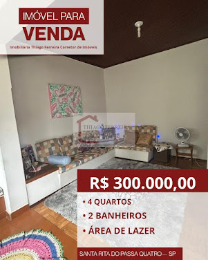 Casa em Avenida Padre Pio Corso  -  Santa Rita do Passa Quatro