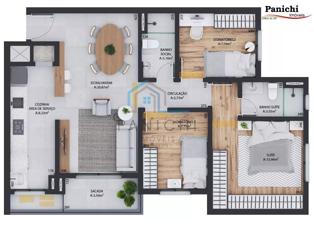 Apartamento à venda com 3 quartos e 1 suíte no Não Informado, Ijuí (RS) — foto 20 de 20