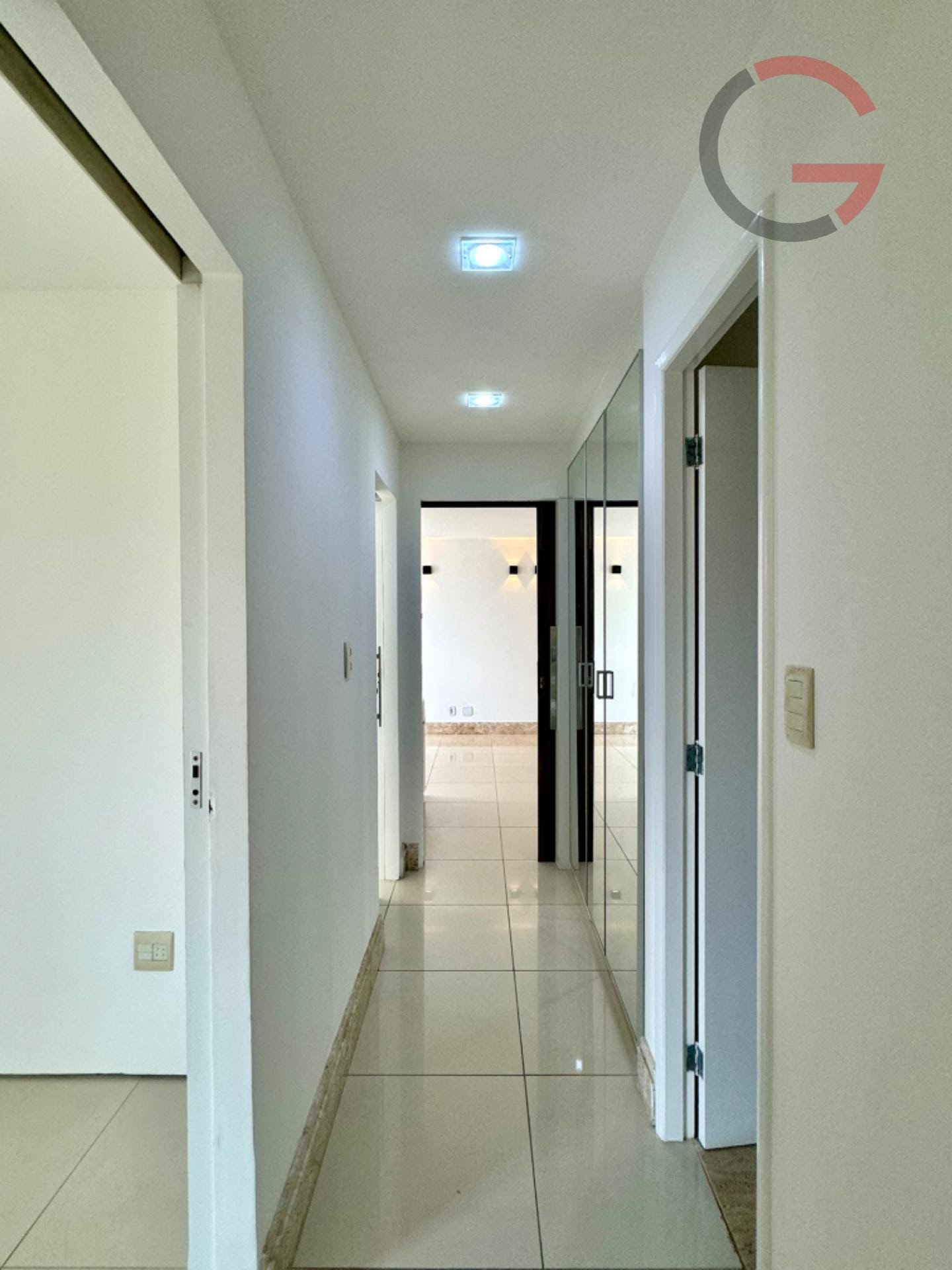 Hall de acesso para os quartos 