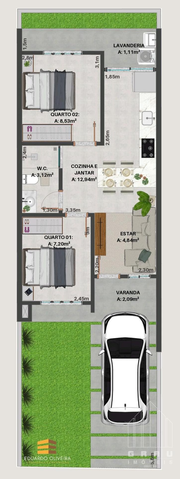 Casas na  Vila C  -  Foz do Iguaçu