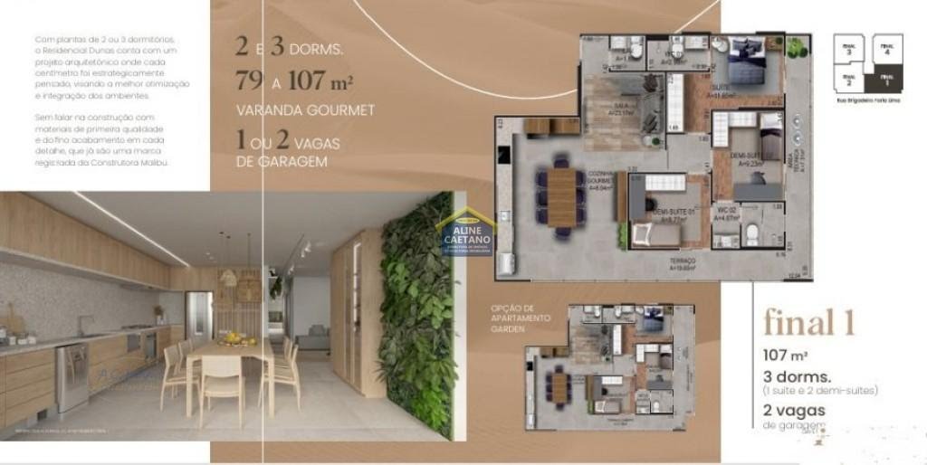 Apartamento à venda com 3 quartos, 1 suíte, 2 vagas e 107m² no Canto do Forte, Praia Grande (SP) — foto 8 de 9