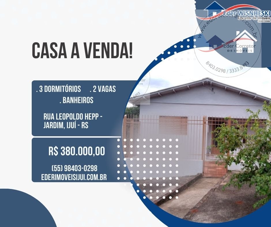 Casa à venda com 3 quartos, 2 banheiros, 2 vagas e 149m² no Jardim, Ijuí (RS) — foto 30 de 30