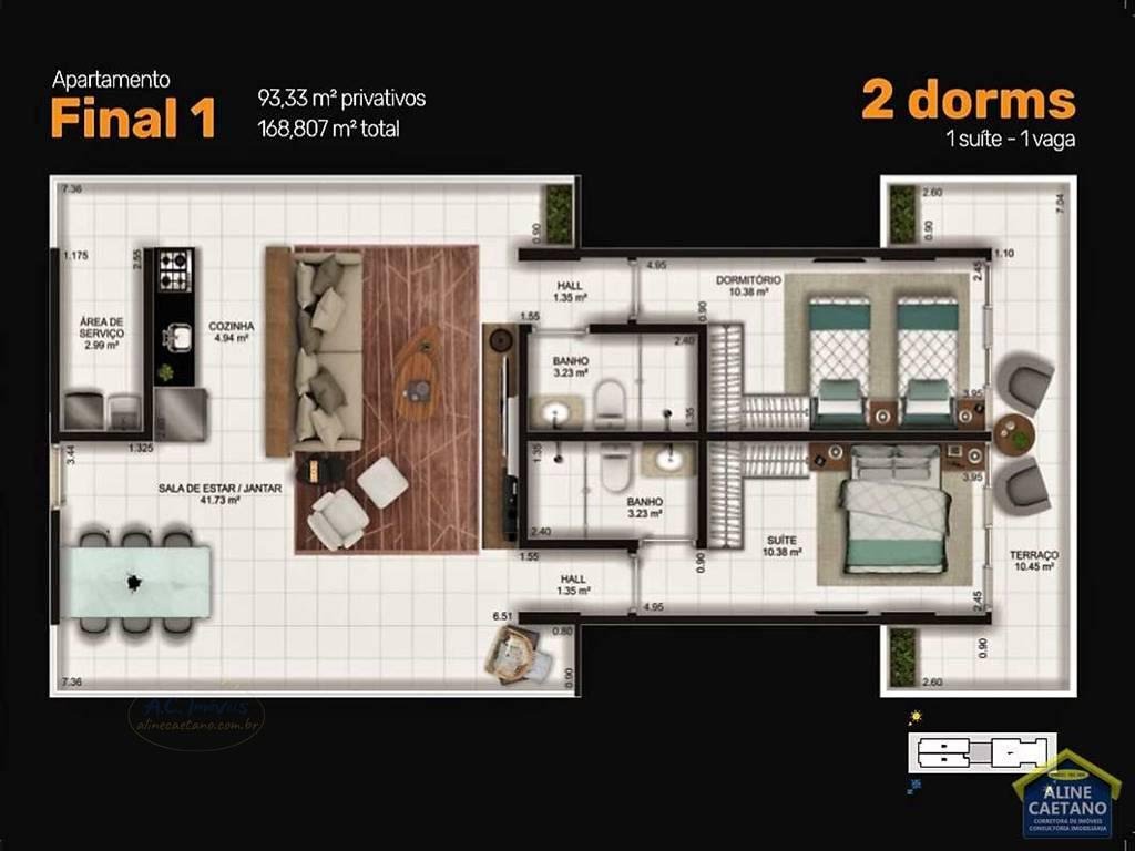 Apartamento à venda com 2 quartos, 1 suíte, 1 vaga e 94m² no Guilhermina, Praia Grande (SP) — foto 18 de 21
