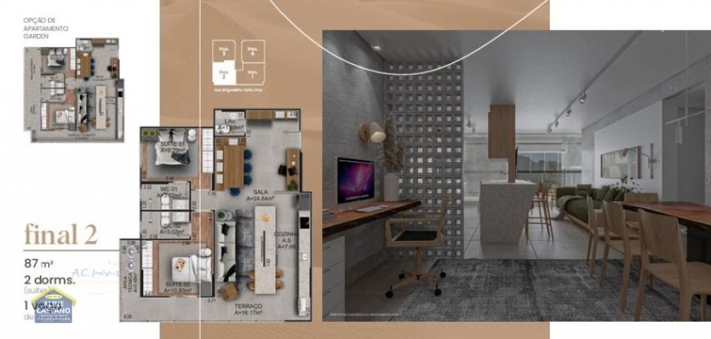 Apartamento à venda com 2 quartos, 1 suíte, 1 vaga e 80m² no Canto do Forte, Praia Grande (SP) — foto 11 de 14