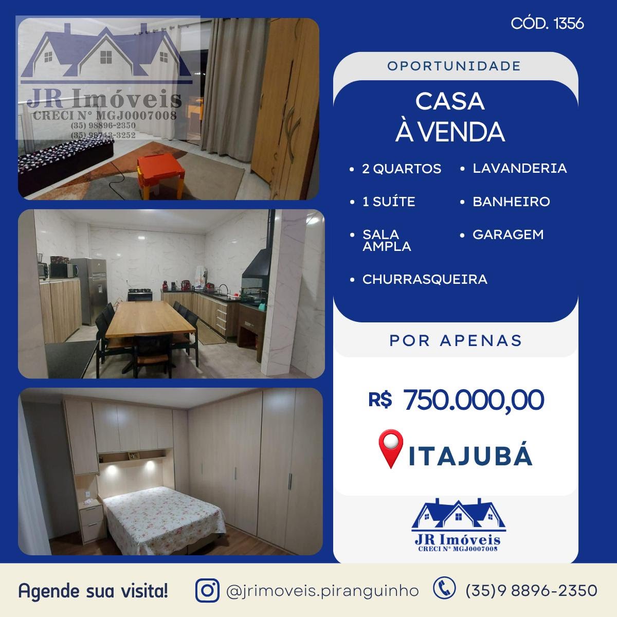 Casa à venda com 2 quartos, 1 banheiro, 1 vaga e 200m² no Boa Vista, Itajubá — foto principal