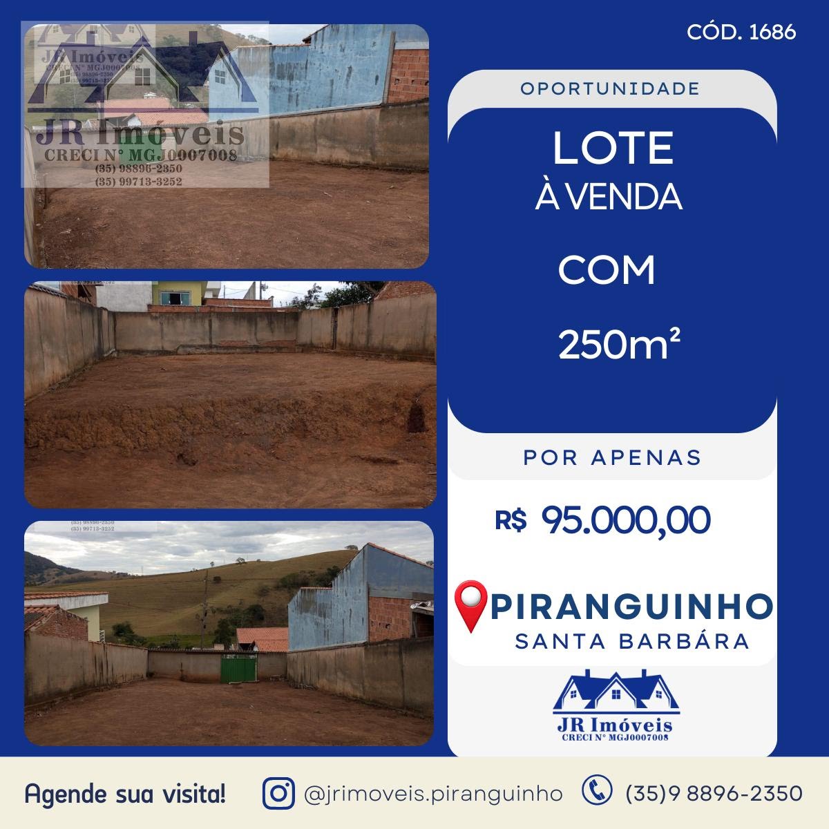 Terreno à venda no Bairro Santa Barbara, Piranguinho — foto principal