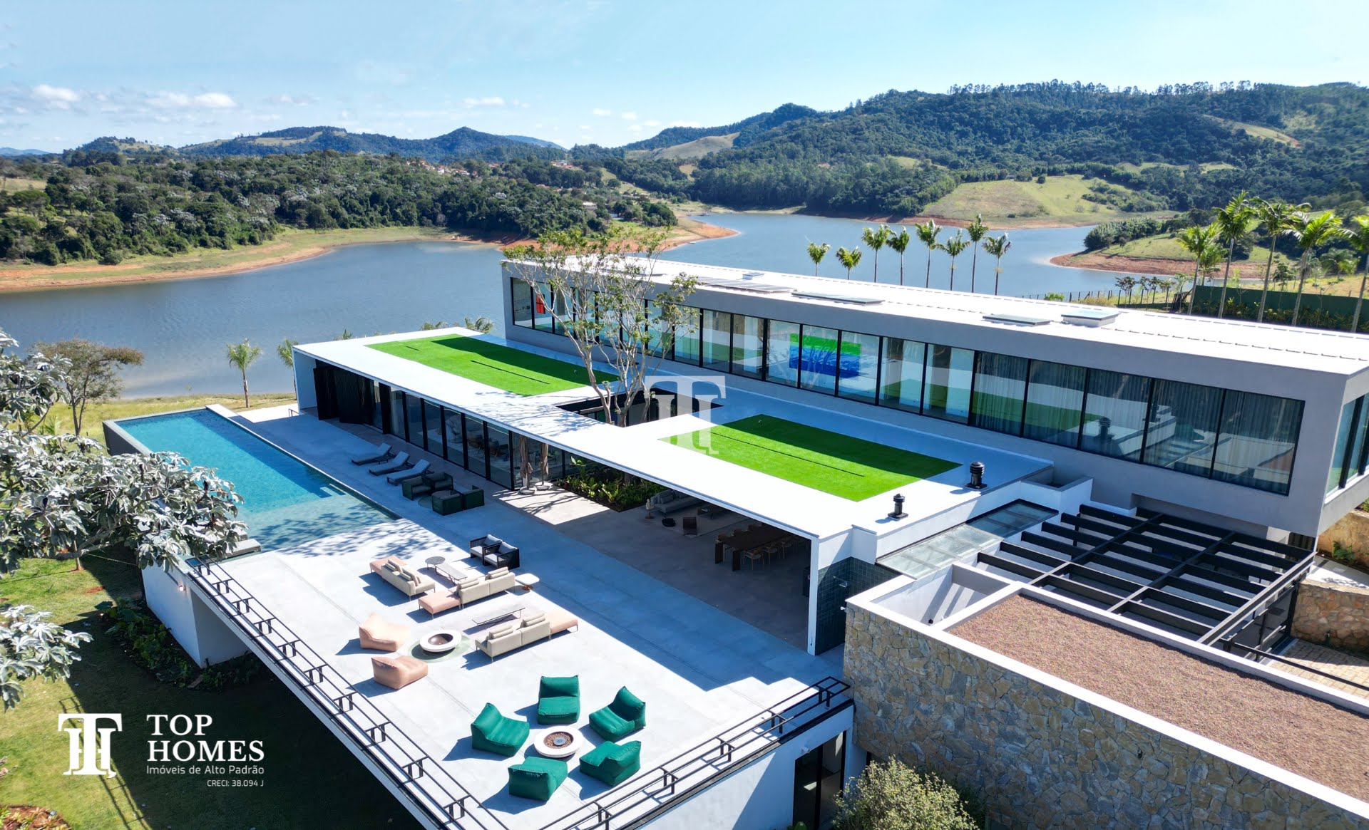 Casa Resort Mansão Sítio frente Represa à venda em Joanópolis - Bragrança Paulista - Represa de Jacareí
