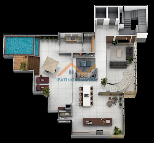 Apartamento Duplex em Serenata, Timóteo | 4 Suítes