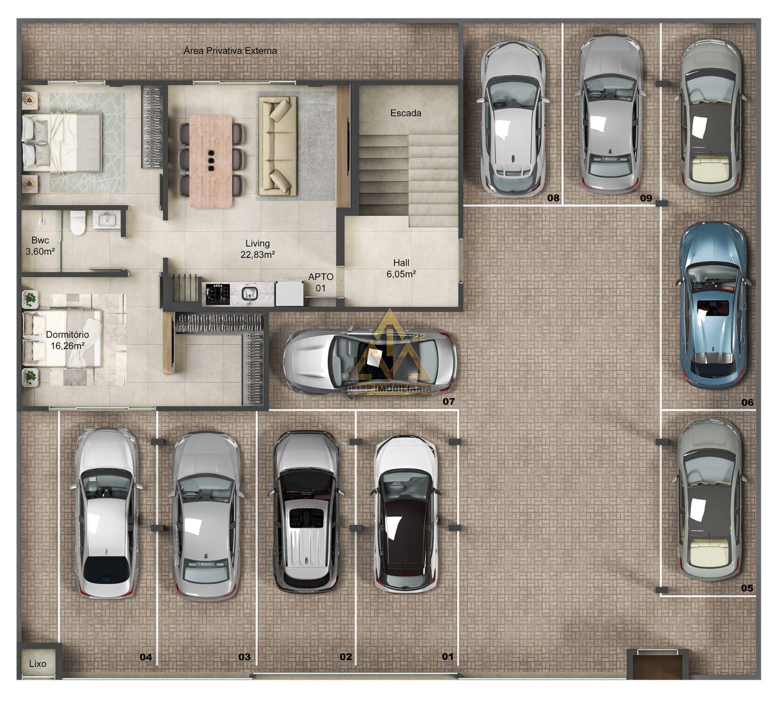 Apartamento à venda com 2 quartos, 1 suíte, 1 vaga e 54m² no Gravatá, Penha (SC) — foto 9 de 12