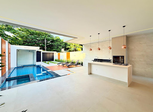 Área de lazer da casa à venda no Rio Mar