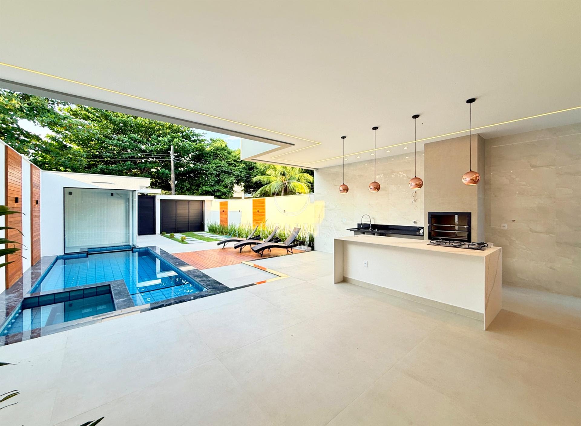 Área de lazer da casa à venda no Rio Mar