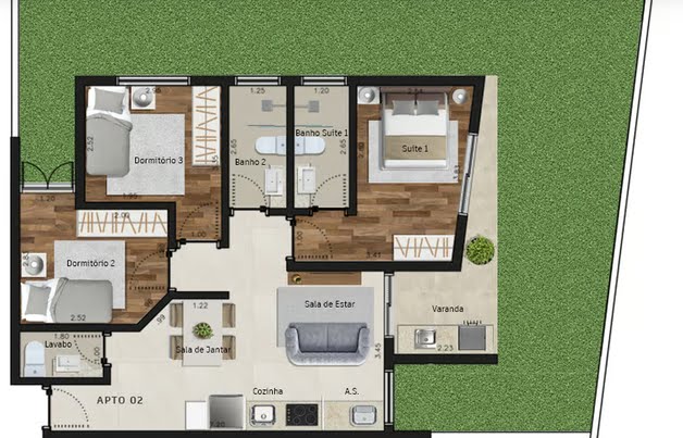 Apartamento à venda com 2 quartos, 1 suíte, 1 vaga e 117m² no Itaguá, Ubatuba (SP) — foto 7 de 7