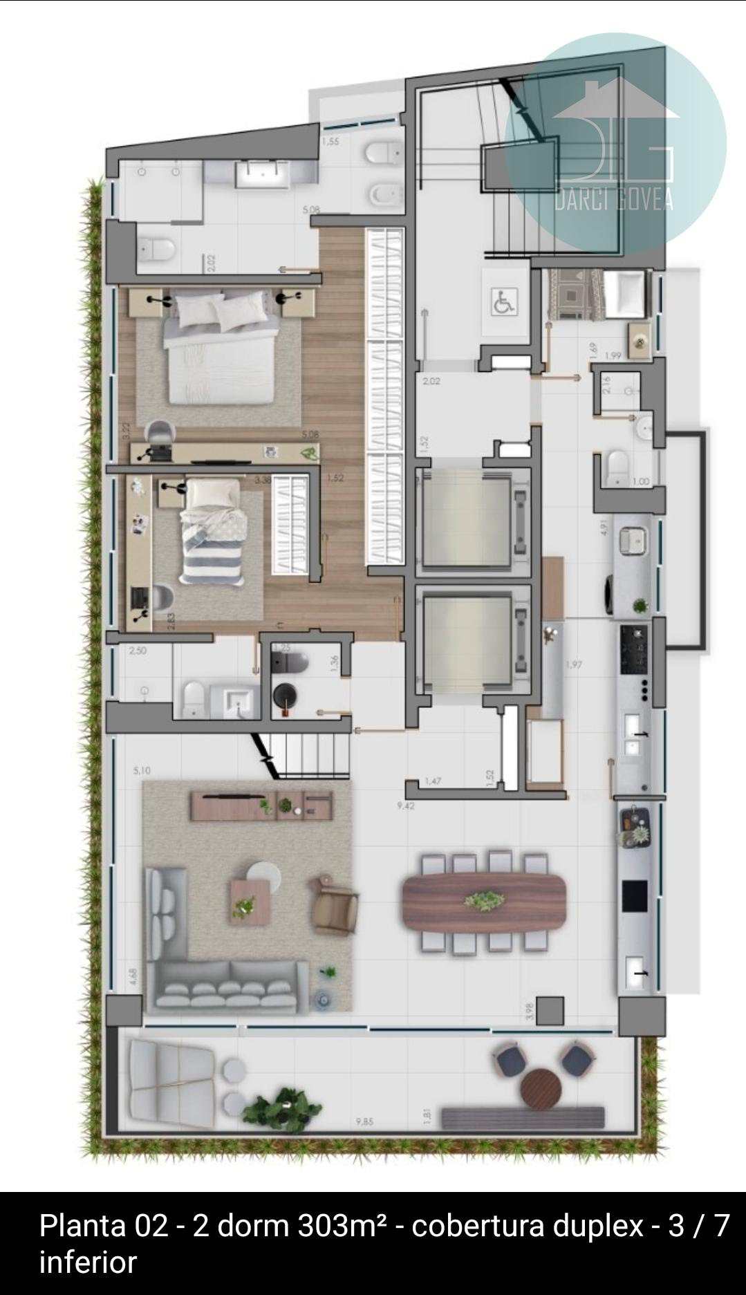 Apartamento à venda com 2 quartos, 2 suítes, 2 vagas e 303m² no Vila Nova Conceição, São Paulo (SP) — foto 20 de 21