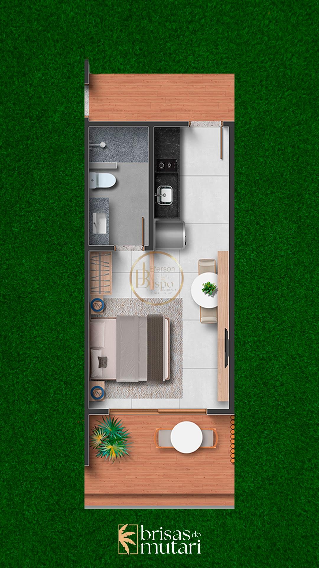Studio à venda com 1 suíte, 1 vaga e 40m² no Praia dos Lenções, Santa Cruz Cabrália (BA) — foto 11 de 11