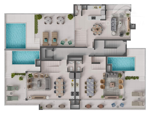 Apartamento Garden no Previlege: piscina exclusiva e gourmet