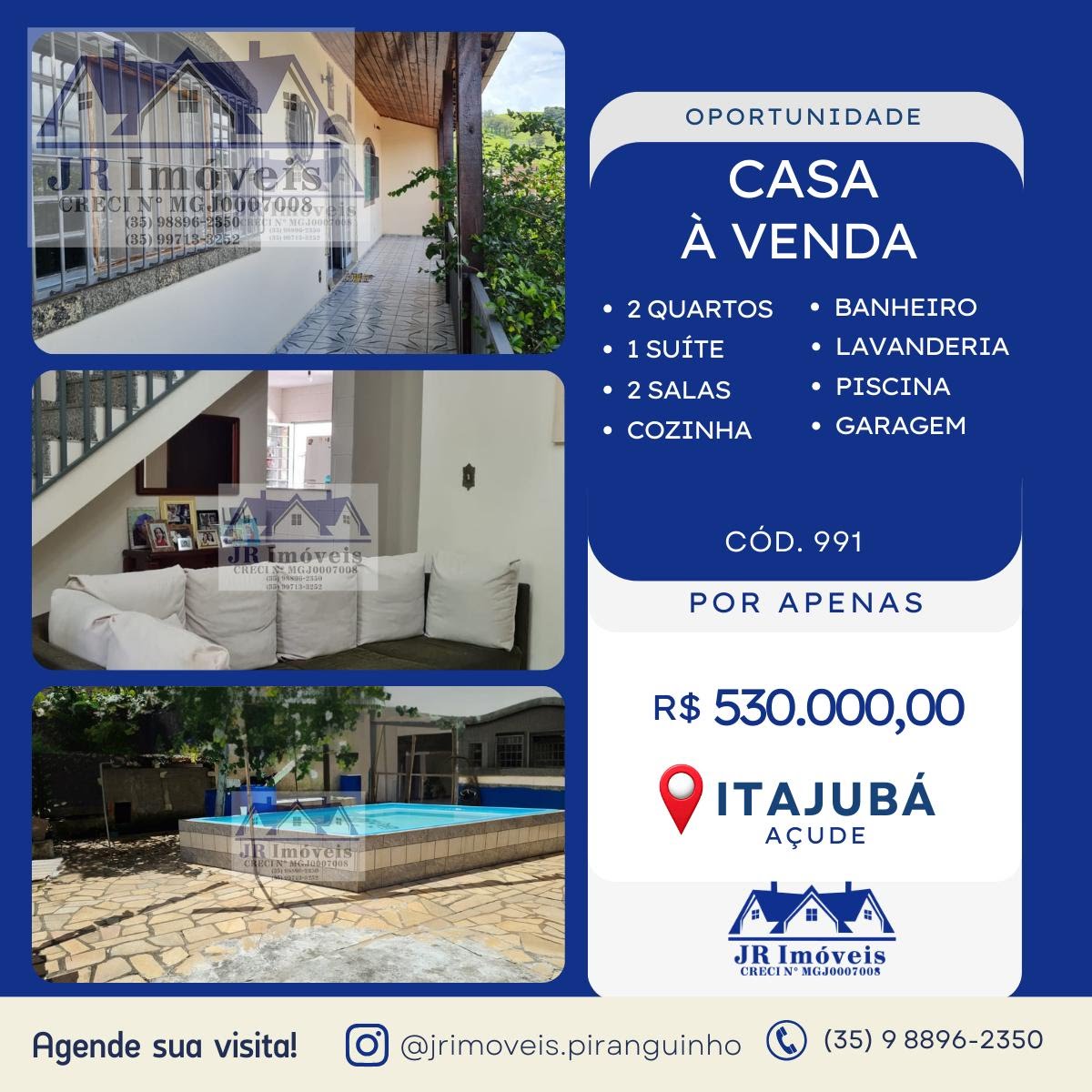 Casa à venda com 3 quartos, 3 vagas e 264m² no Açude, Itajubá — foto principal