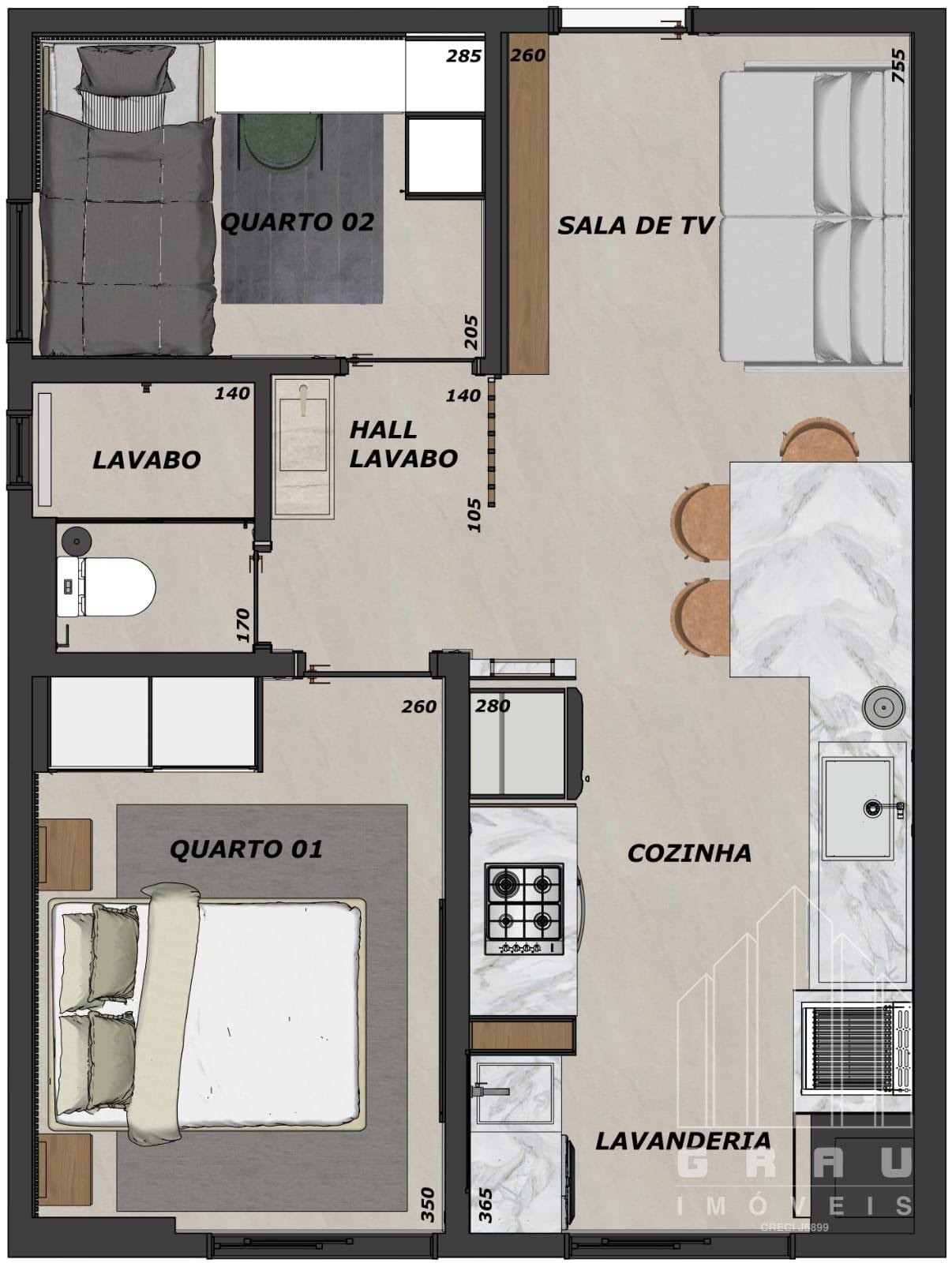 Apartamento no Centro - Foz do Iguaçu, PR