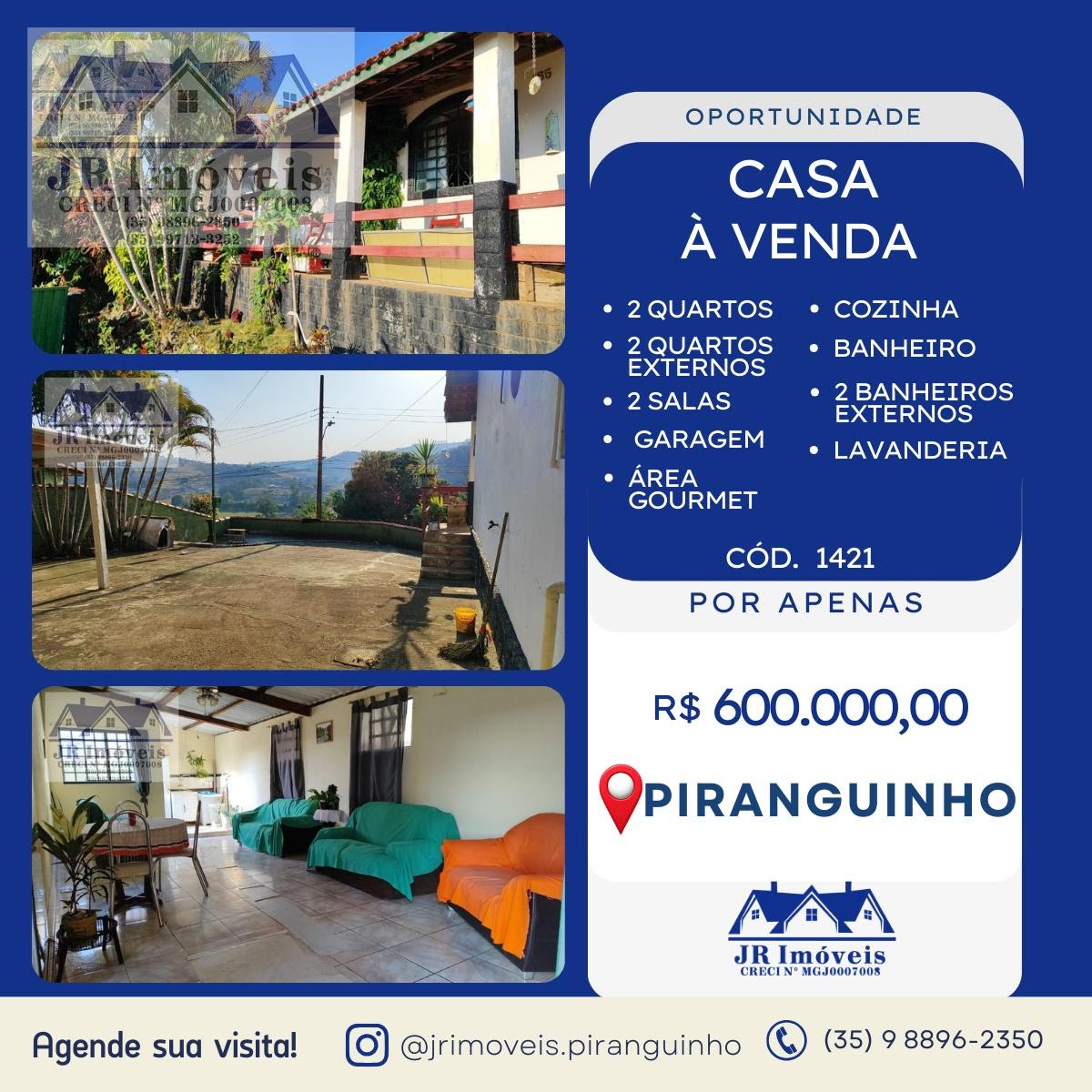 Casa à venda com 4 quartos, 2 banheiros, 10 vagas e 1004m² no Santa Isabel, Piranguinho — foto principal