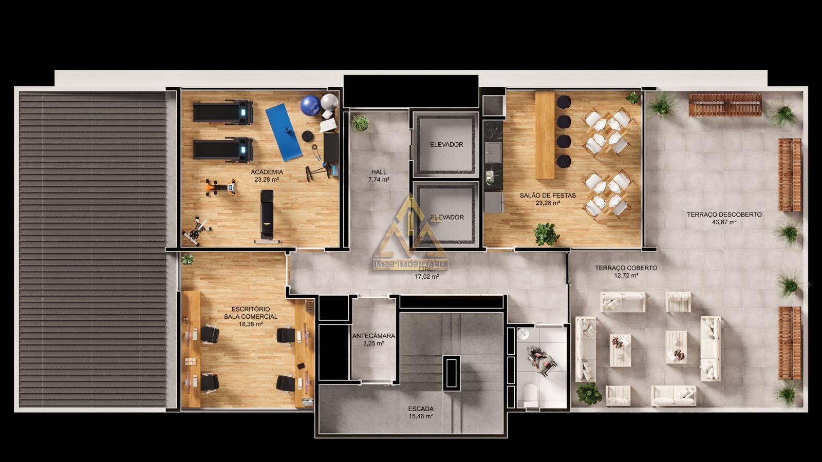 Studio à venda com 1 suíte, 1 vaga e 28m² no Centro, Blumenau (SC) — foto 12 de 15