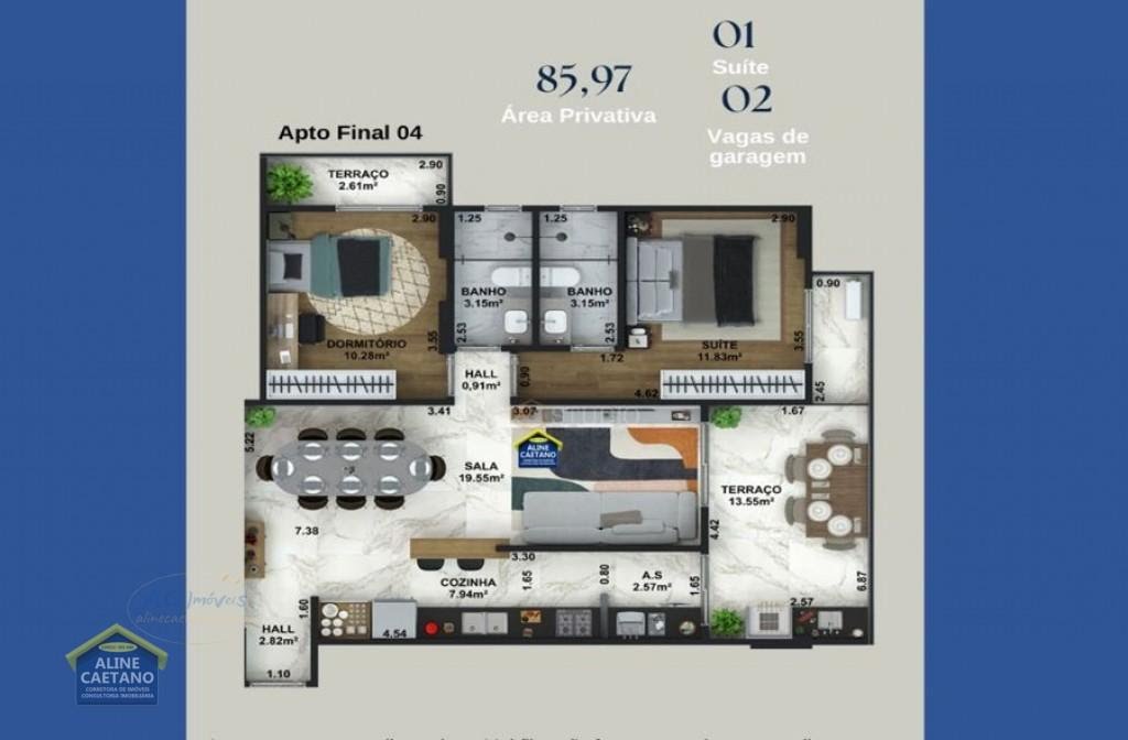 Apartamento à venda com 2 quartos, 1 suíte, 2 vagas e 85m² no Aviação, Praia Grande (SP) — foto 18 de 25