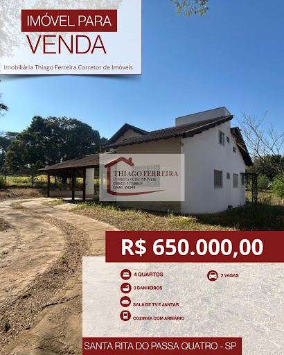 Chácara em Jardim Europa  -  Santa Rita do Passa Quatro