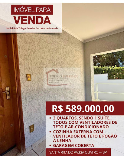 Casa em Avenida Padre Pio Corso  -  Santa Rita do Passa Quatro