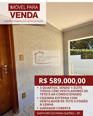 Casa em Avenida Padre Pio Corso  -  Santa Rita do Passa Quatro