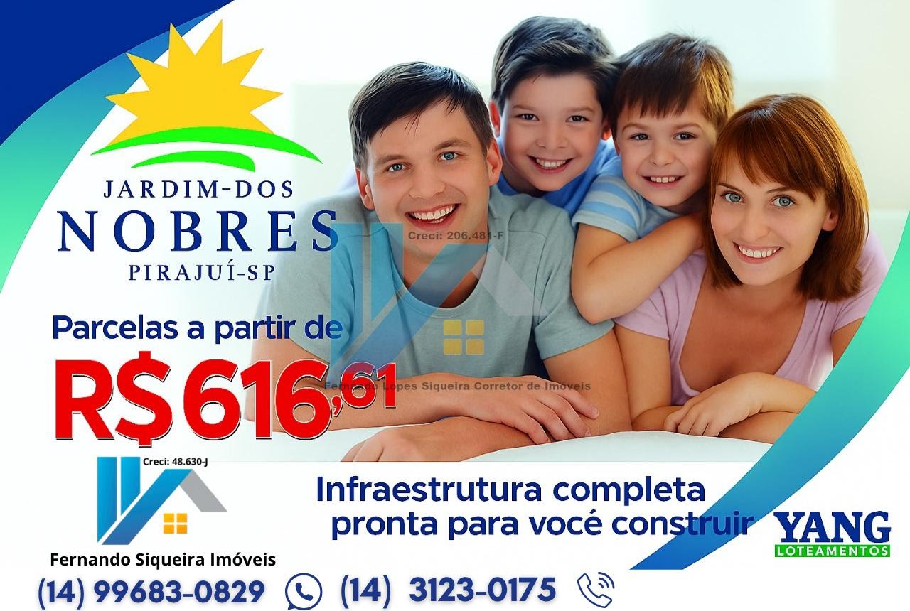 Terreno à venda no Jardim dos Nobres, Pirajuí — foto principal