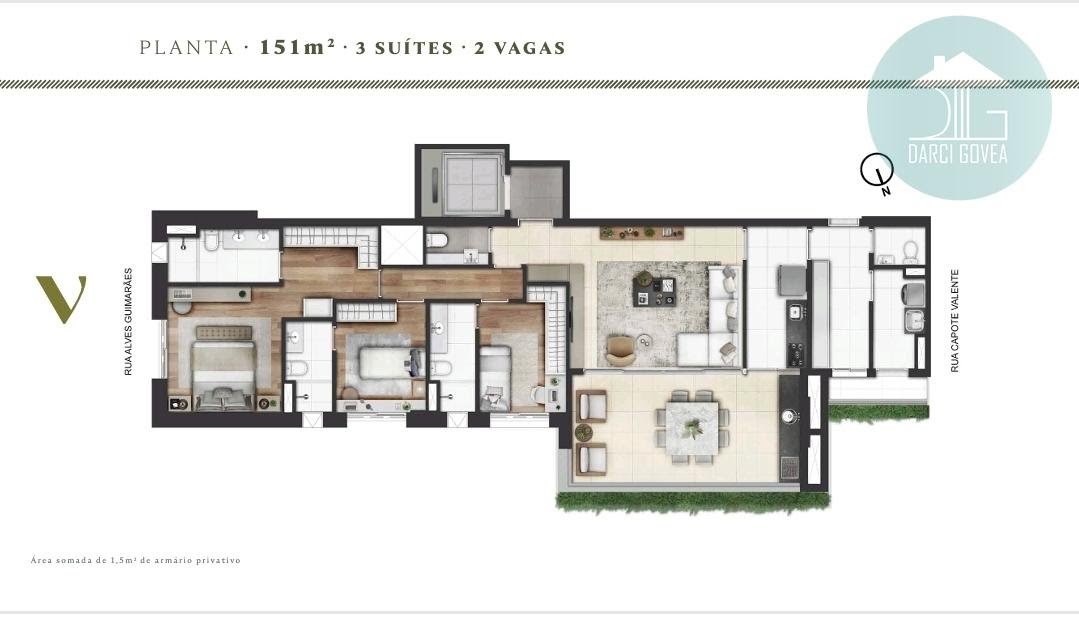 Apartamento à venda com 3 quartos, 3 suítes, 2 vagas e 149m² no Pinheiros, São Paulo (SP) — foto 2 de 30