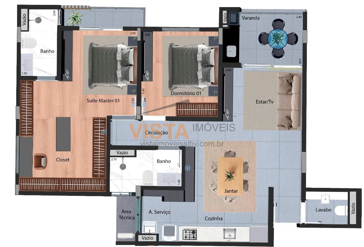 Apartamento à venda com 3 quartos, 1 suíte, 2 vagas e 101m² no Centro, São João da Boa Vista (SP) — foto 12 de 20