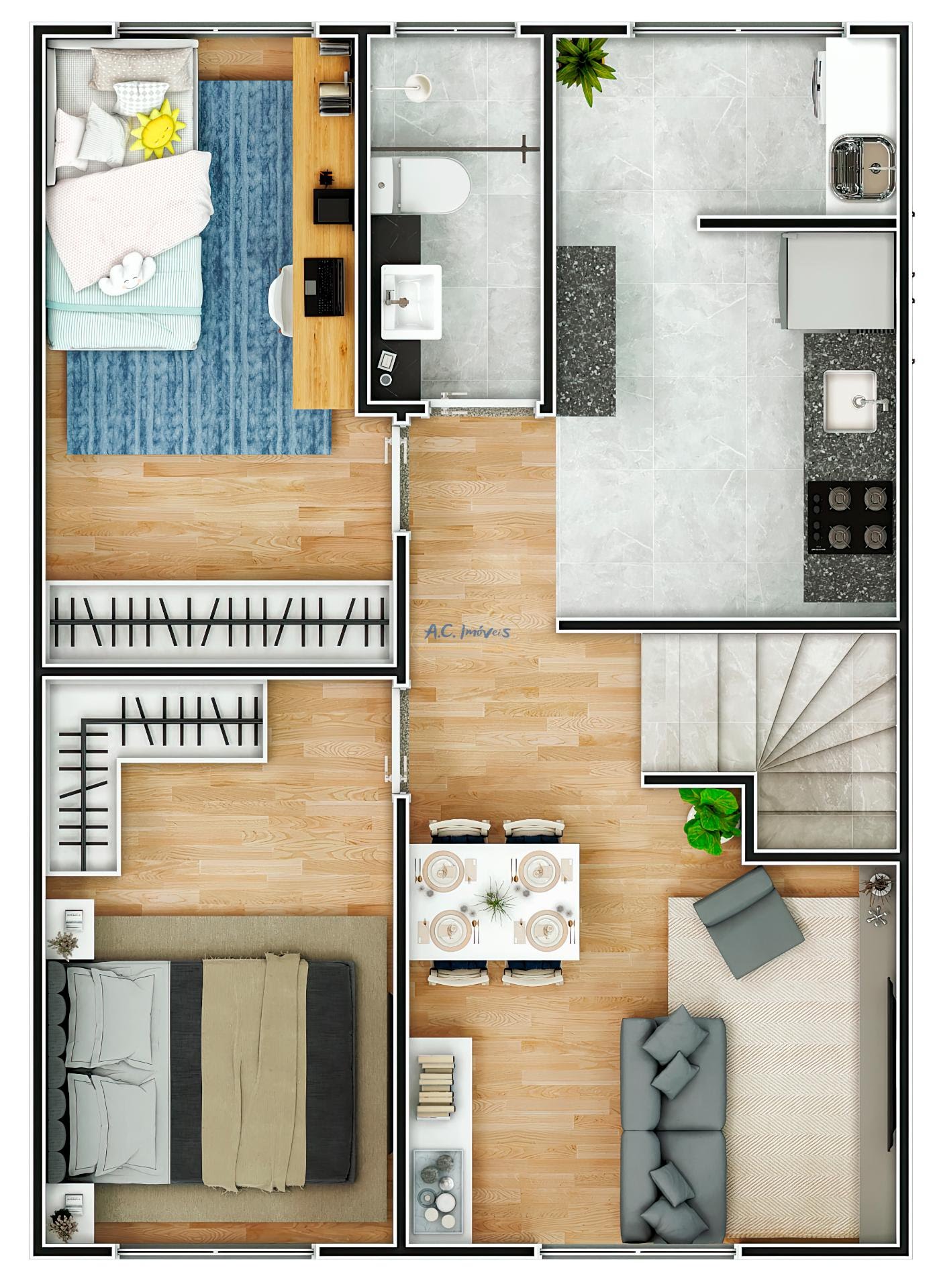 Casa à venda com 2 quartos, 1 banheiro, 1 vaga e 58m² no Guilhermina, Praia Grande (SP) — foto 13 de 15