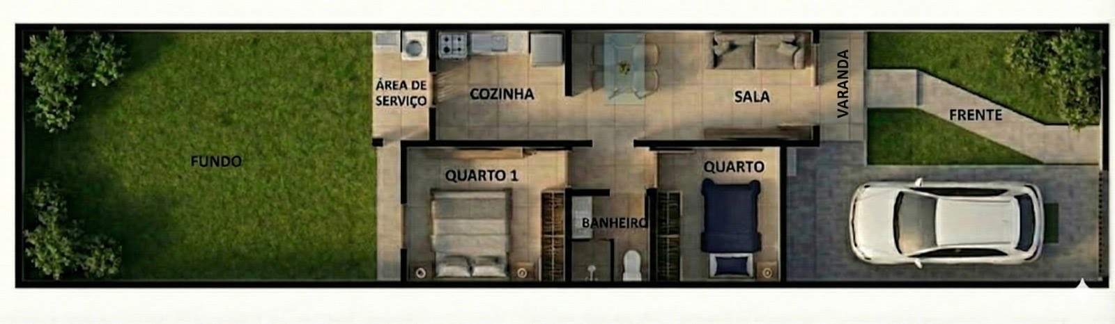 Casa à venda com 2 quartos, 1 banheiro e 125m² no Asa Branca, Feira de Santana (BA) — foto 7 de 9