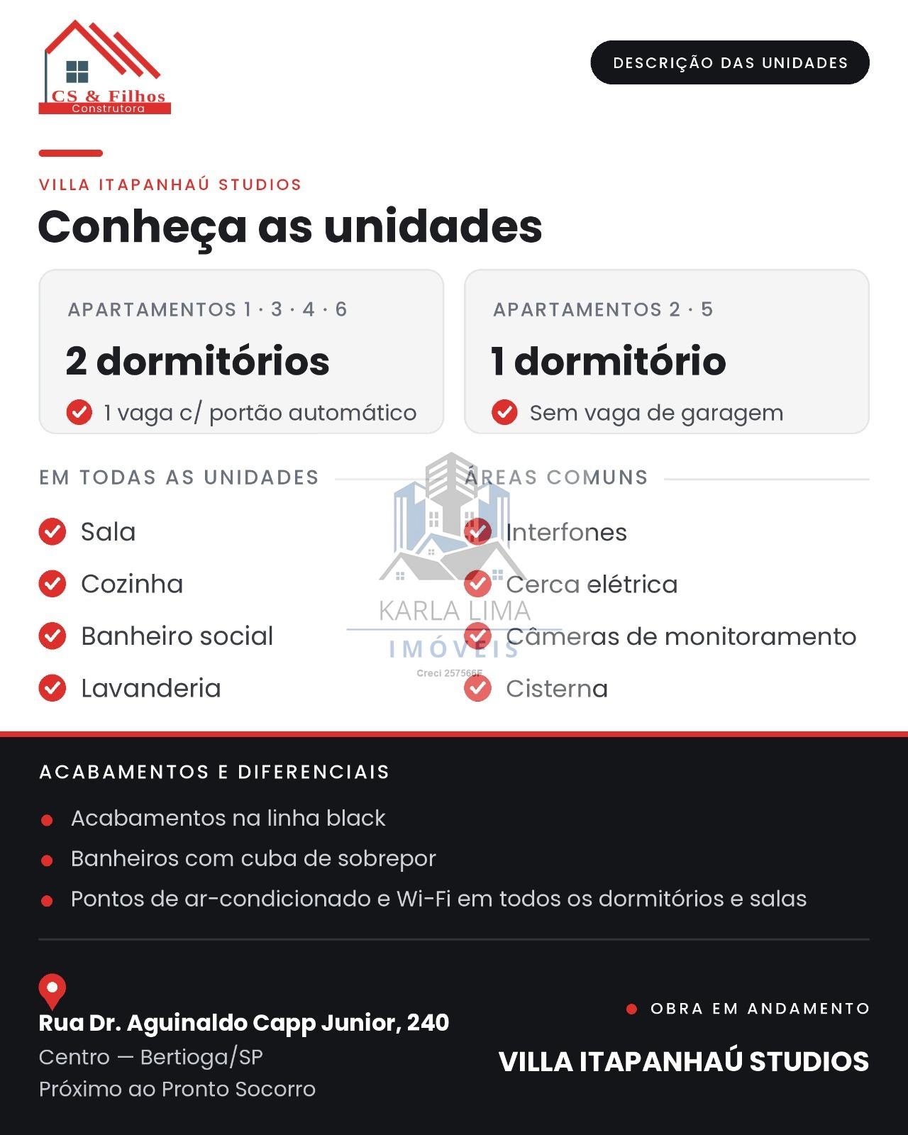 Apartamento à venda com 1 quarto, 1 banheiro e 25m² no Centro, Bertioga (SP) — foto 3 de 10
