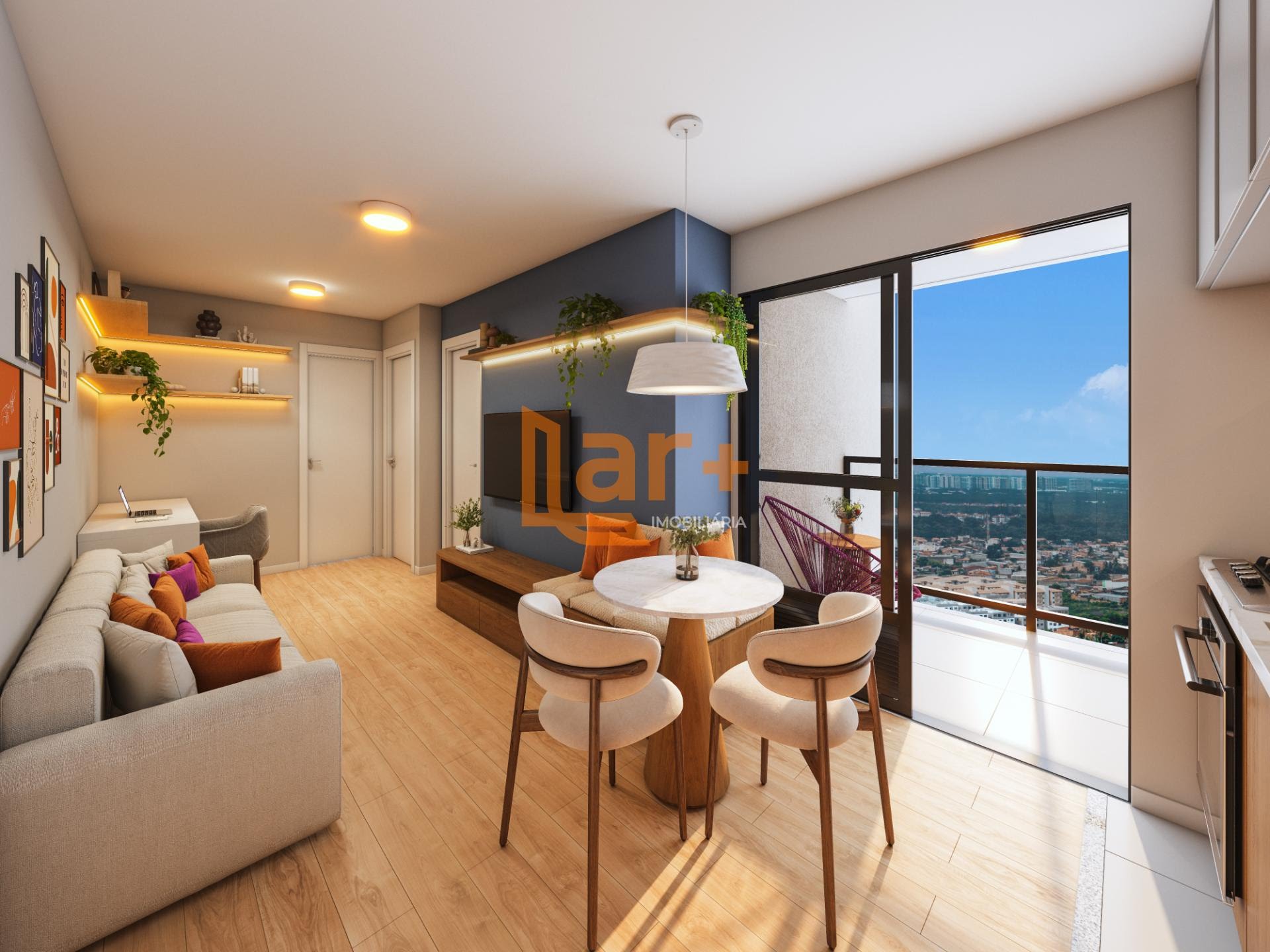 Sala com acesso para Varanda
