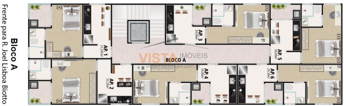 Apartamento à venda com 1 quarto, 1 banheiro, 1 vaga e 29m² no Parque Alvorada, São João da Boa Vista (SP) — foto 19 de 20