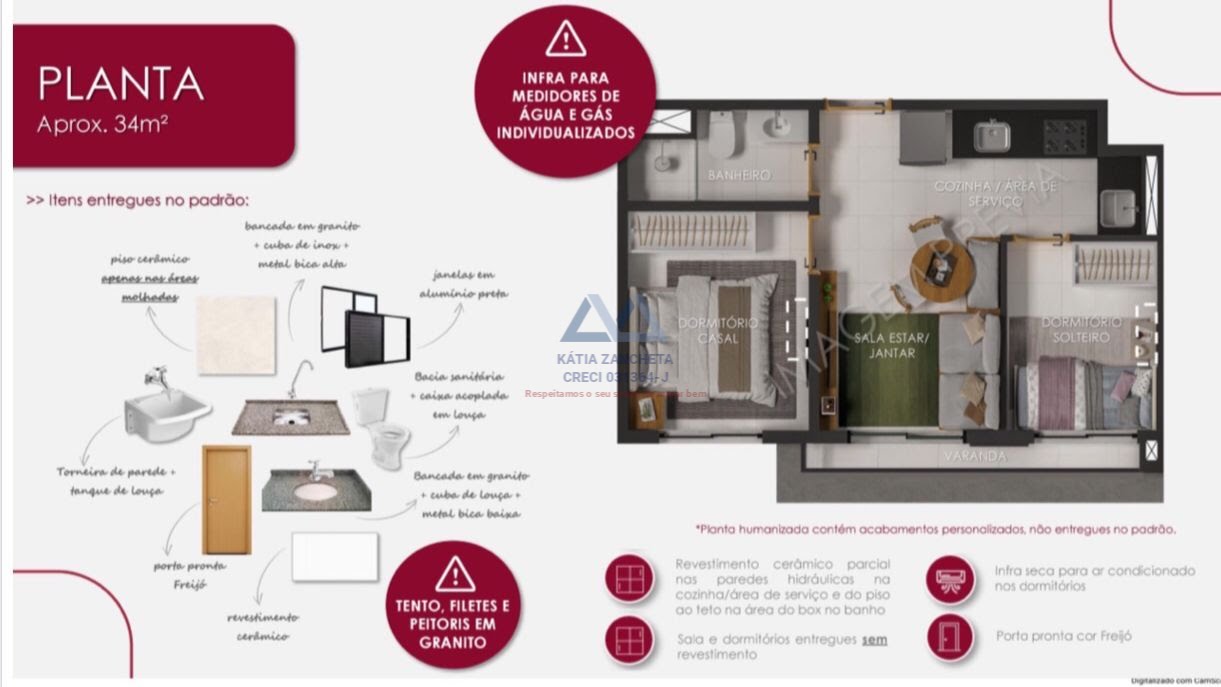Apartamento à venda com 1 quarto, 1 banheiro e 28m² no Vila Monte Alegre, São Paulo (SP) — foto 16 de 30