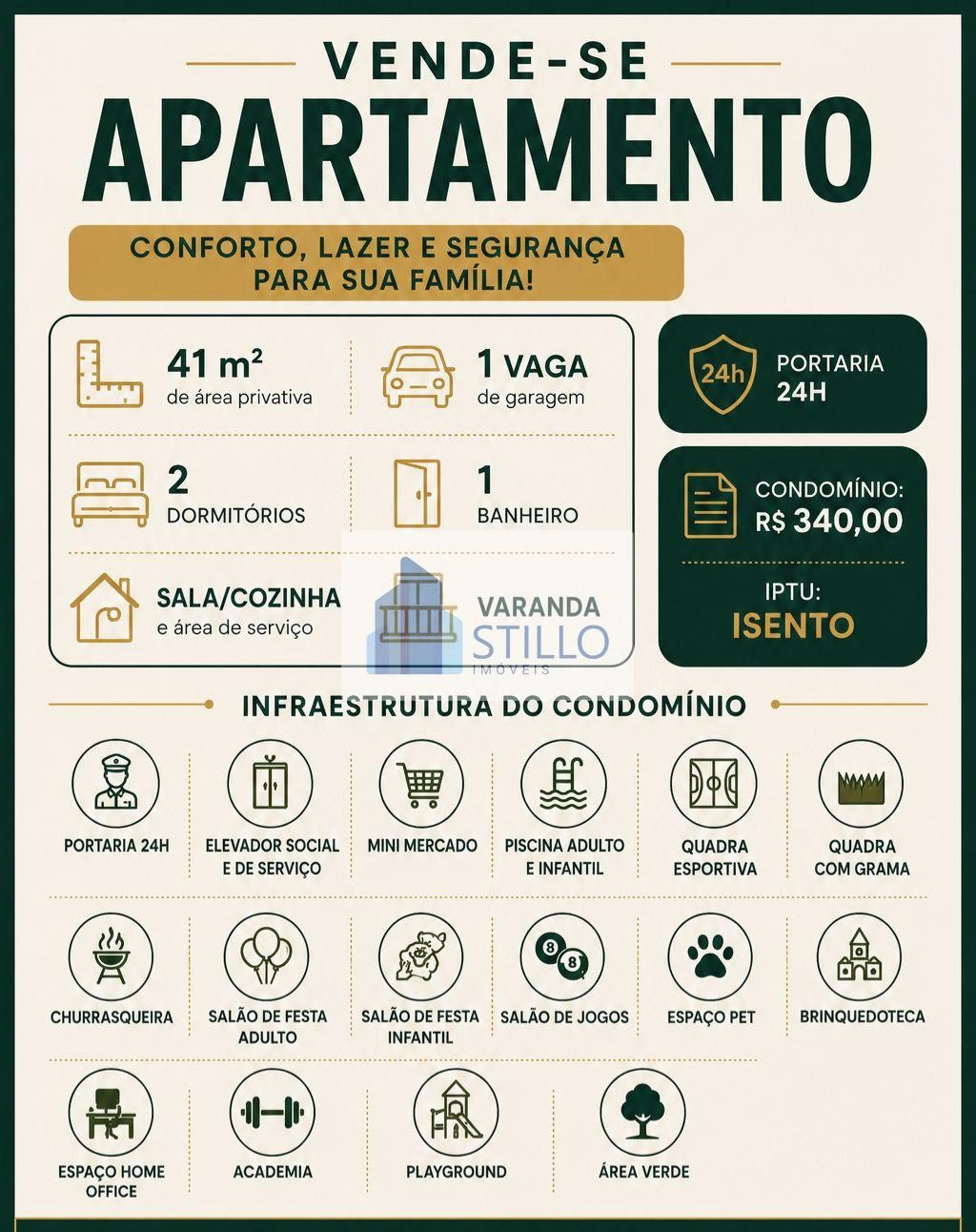 Apartamento à venda com 2 quartos, 1 banheiro, 1 vaga e 41m² no Vila Antonieta, São Paulo (SP) — foto 2 de 15