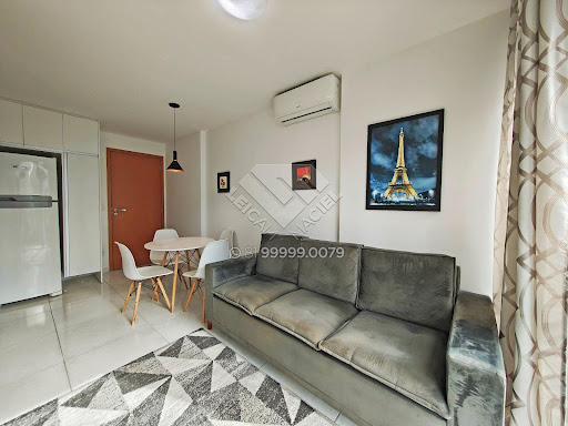 Compre Apartamento flat a venda mobiliado no Rosarinho com 1 quarto, 33m², porcelanato, vaga coberta e lazer completo. Agende com Leicam Maciel!
