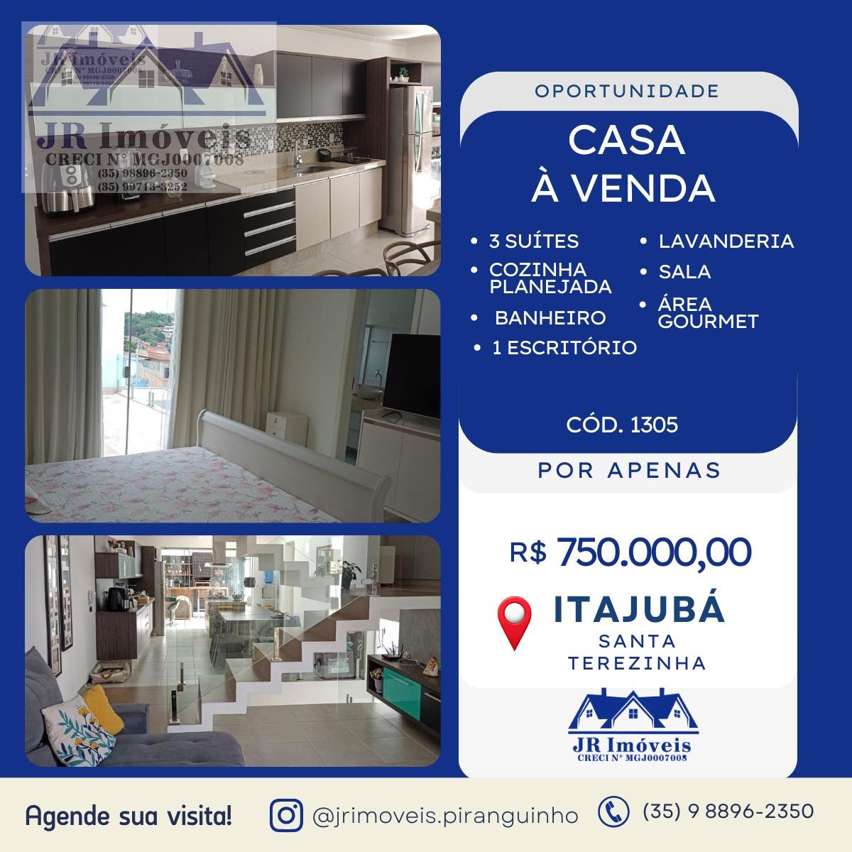 Casa à venda com 1 banheiro, 3 vagas e 220m² no Santa Terezinha, Itajubá — foto principal
