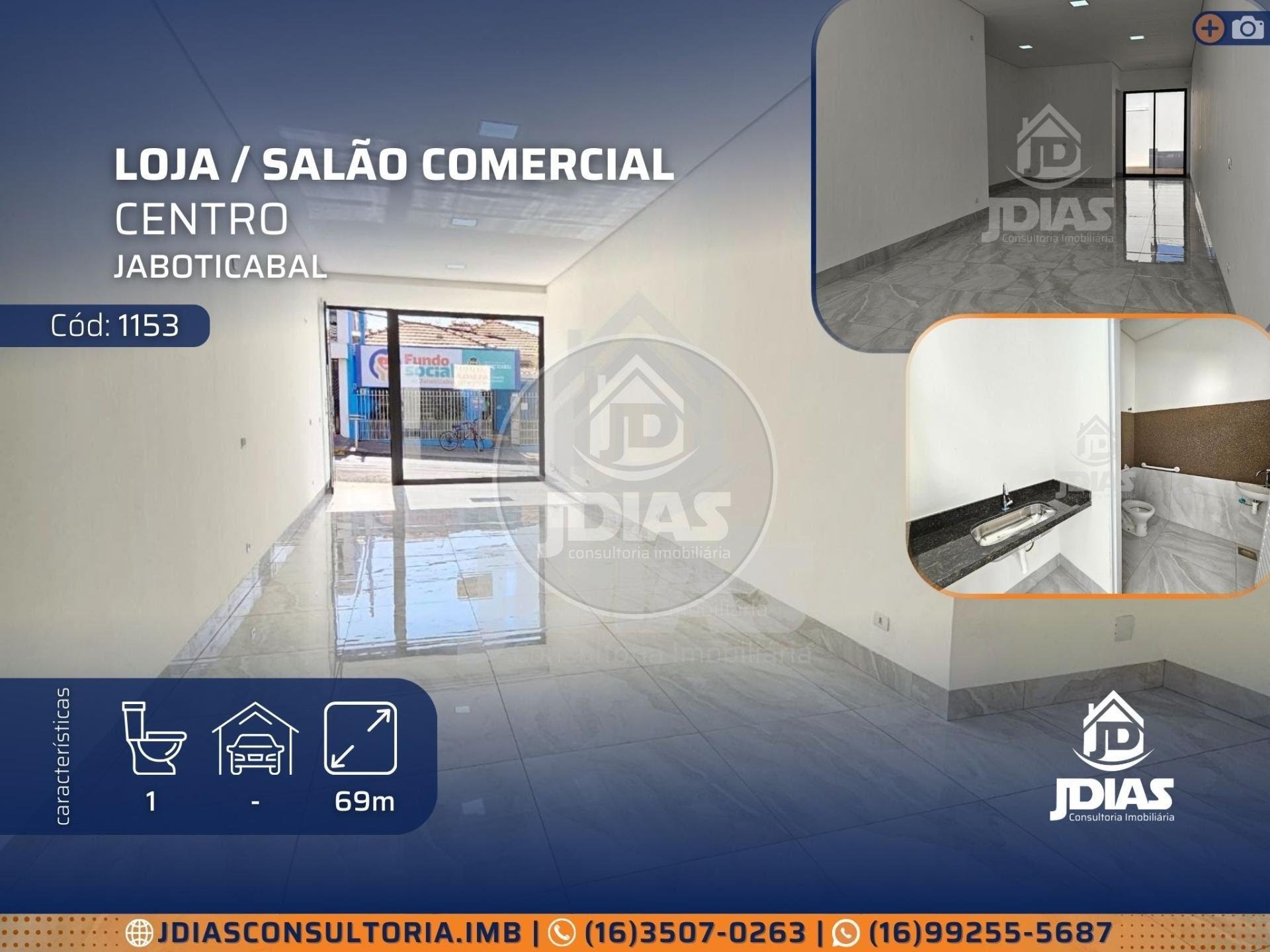 Loja-Salão, 69 m² - Foto 1