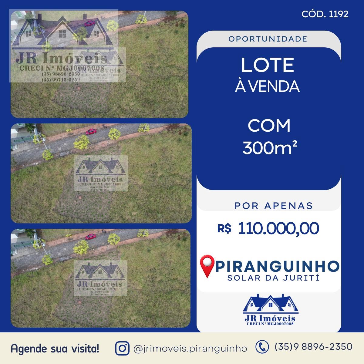 Terreno à venda com 300m² de terreno no Laje, Piranguinho — foto principal