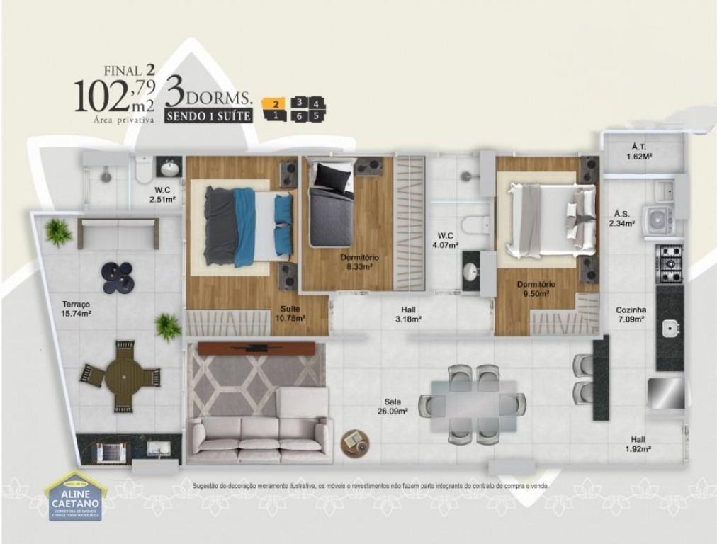 Apartamento à venda com 2 quartos, 1 suíte, 2 vagas e 76m² no Guilhermina, Praia Grande (SP) — foto 27 de 30