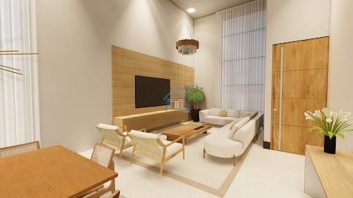 Casa alto padrão em construção no Cond. Alphaville Castello