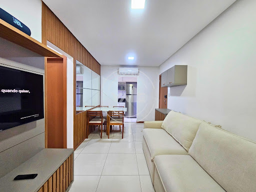 Apartamento todo montado e climatizado distante poucos passos da Praia de Itaparica