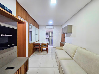 Apartamento todo montado e climatizado distante poucos passos da Praia de Itaparica